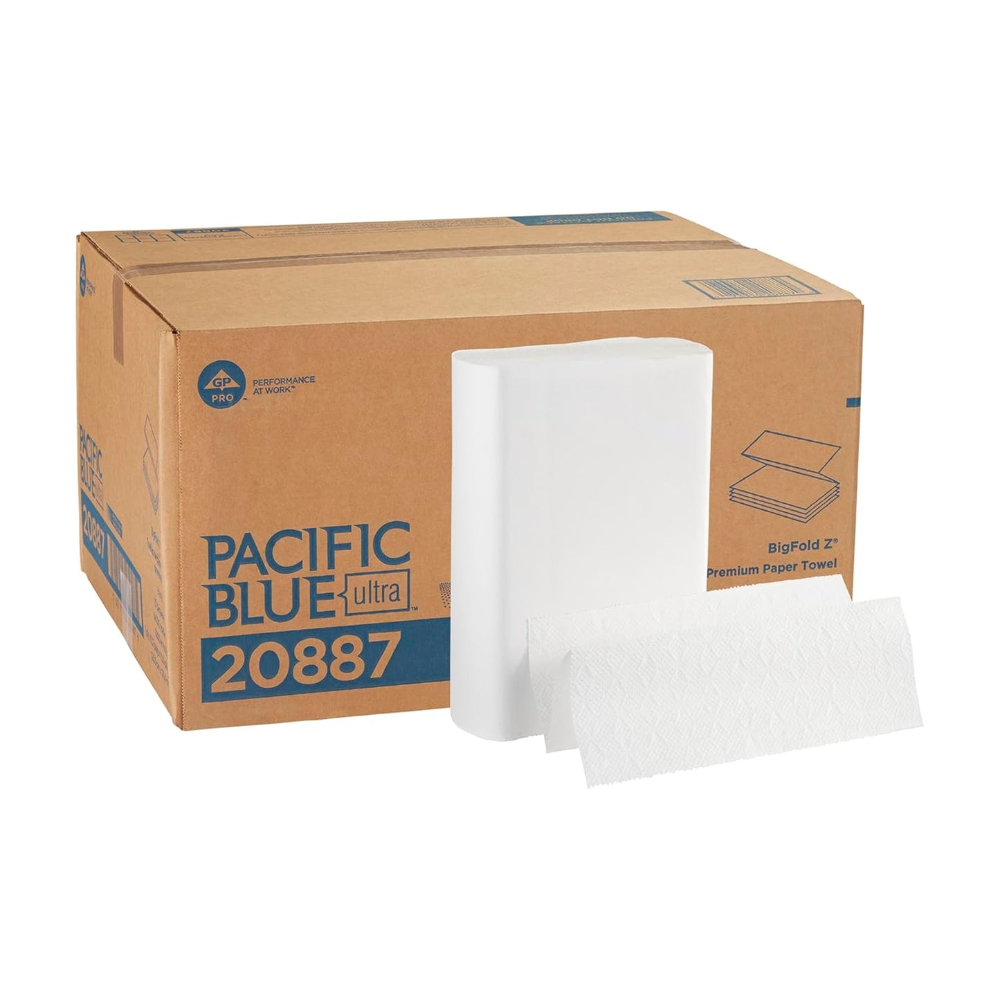 Pacific Blue Ultra Big Z-Fold Paper Towels for Efficient Use