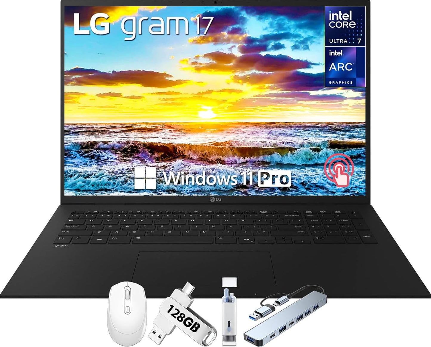LG Gram 17 Touchscreen Laptop with Intel Ultra 7 Processor