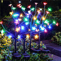Solar Garden Lights Outdoor 4Pack - Decorative Cherry Blossom Pathway