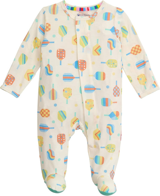 Magnetic Me Girls Modal Baby Footie Pajamas for Easy Dressing