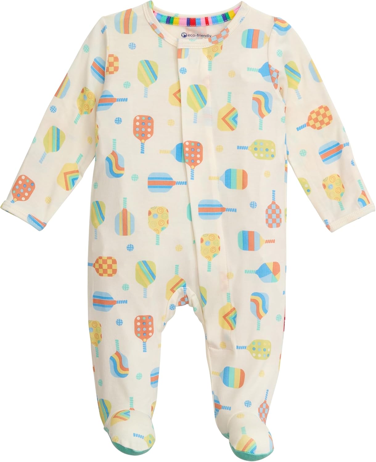 Magnetic Me Girls Modal Baby Footie Pajamas for Easy Dressing