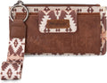 Wrangler Wristlet Wallets for Women Western Clutch Purse with RFID