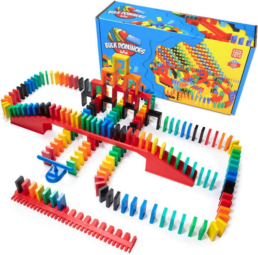 Bulk Dominoes Pro-Domino Kit for STEM Fun and Family Games