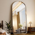 71in x 30in Large Arched Full Length Floor Standing Mirror - Elegant