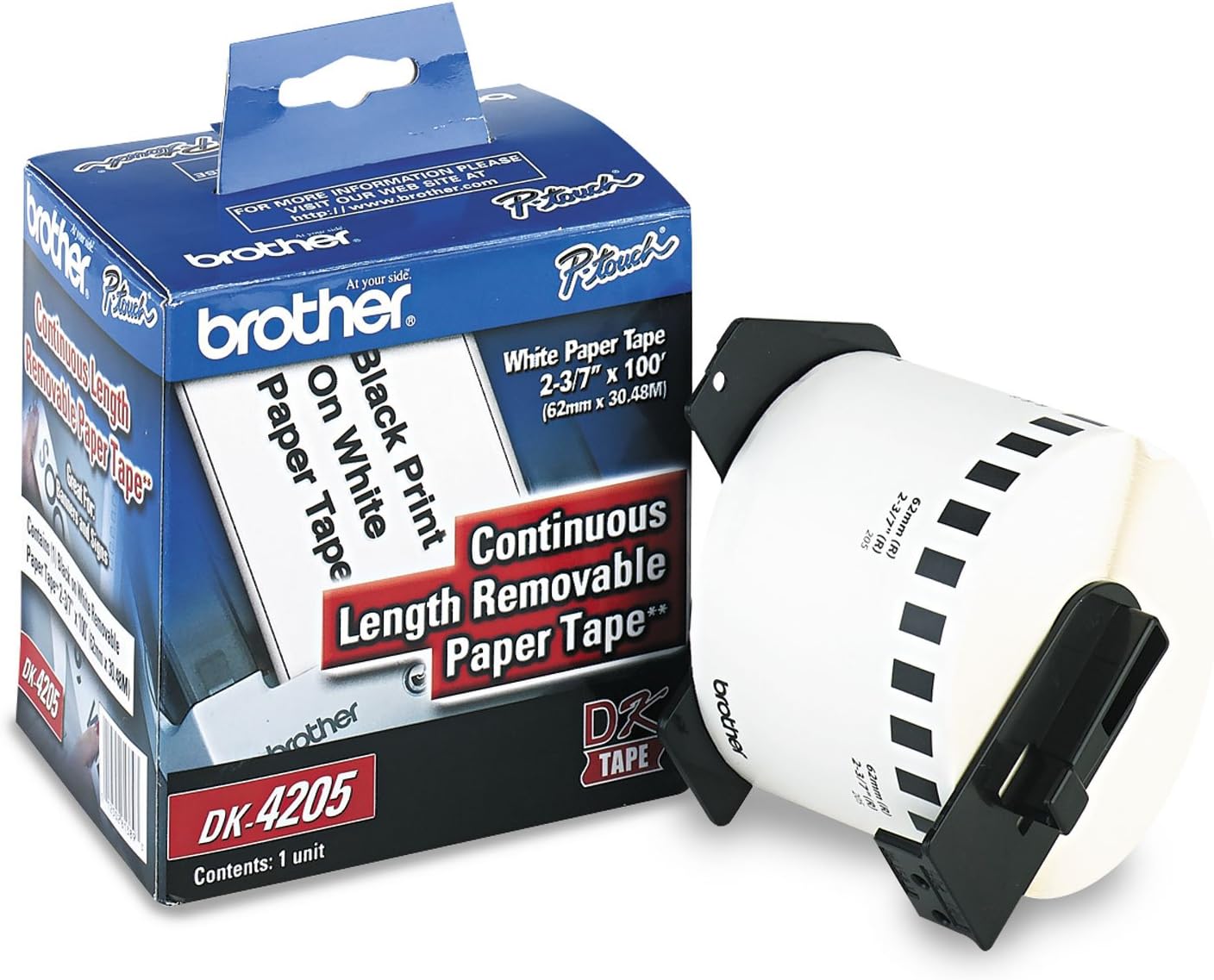 Brother DK4205 Removable Paper Labels for Custom Printing