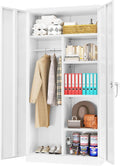 Greenvelly Metal Storage Cabinet Locker with Locking Doors - Secure