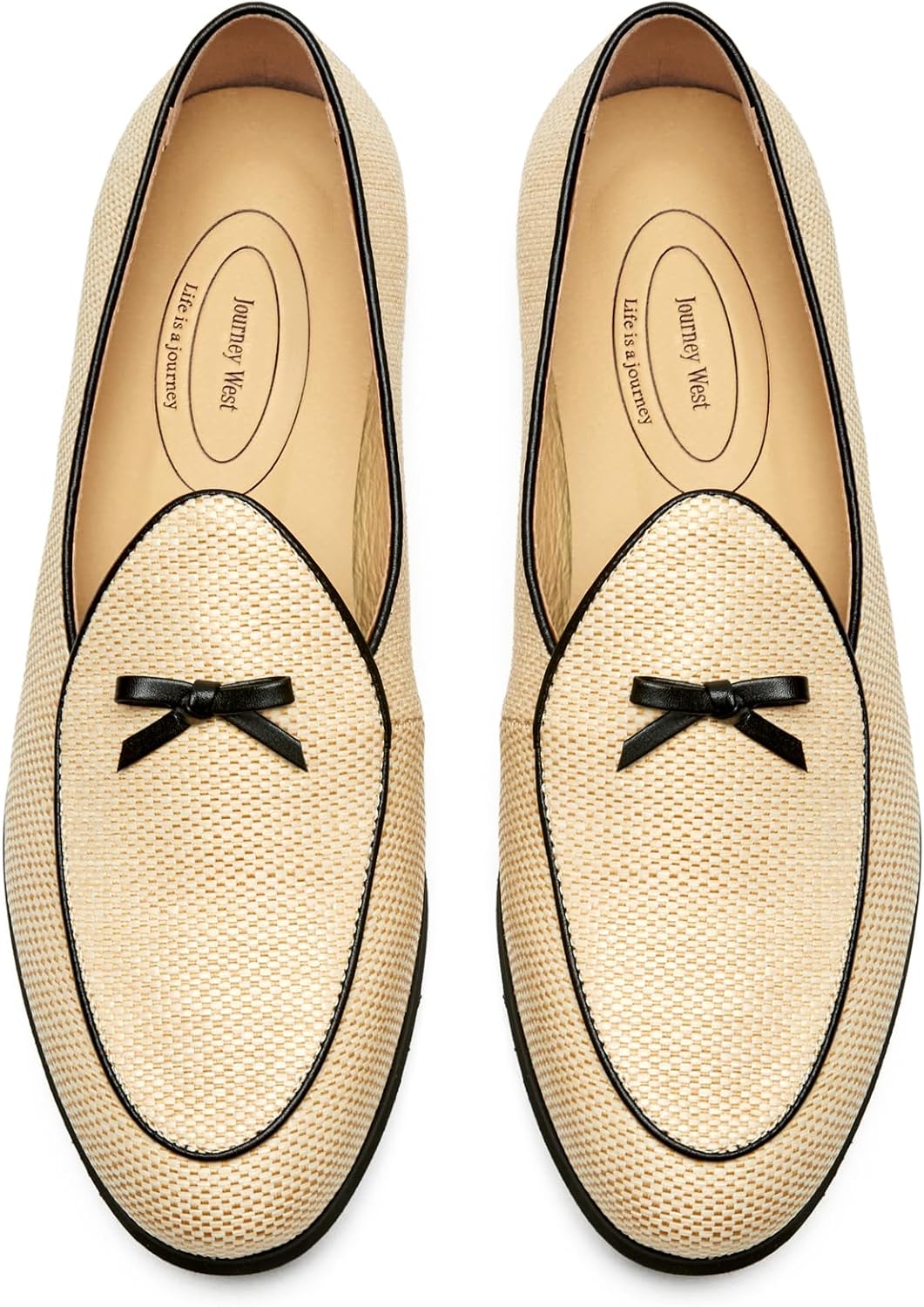 Journey West Men's Vintage Loafers - Stylish Slip-on Casual Shoes