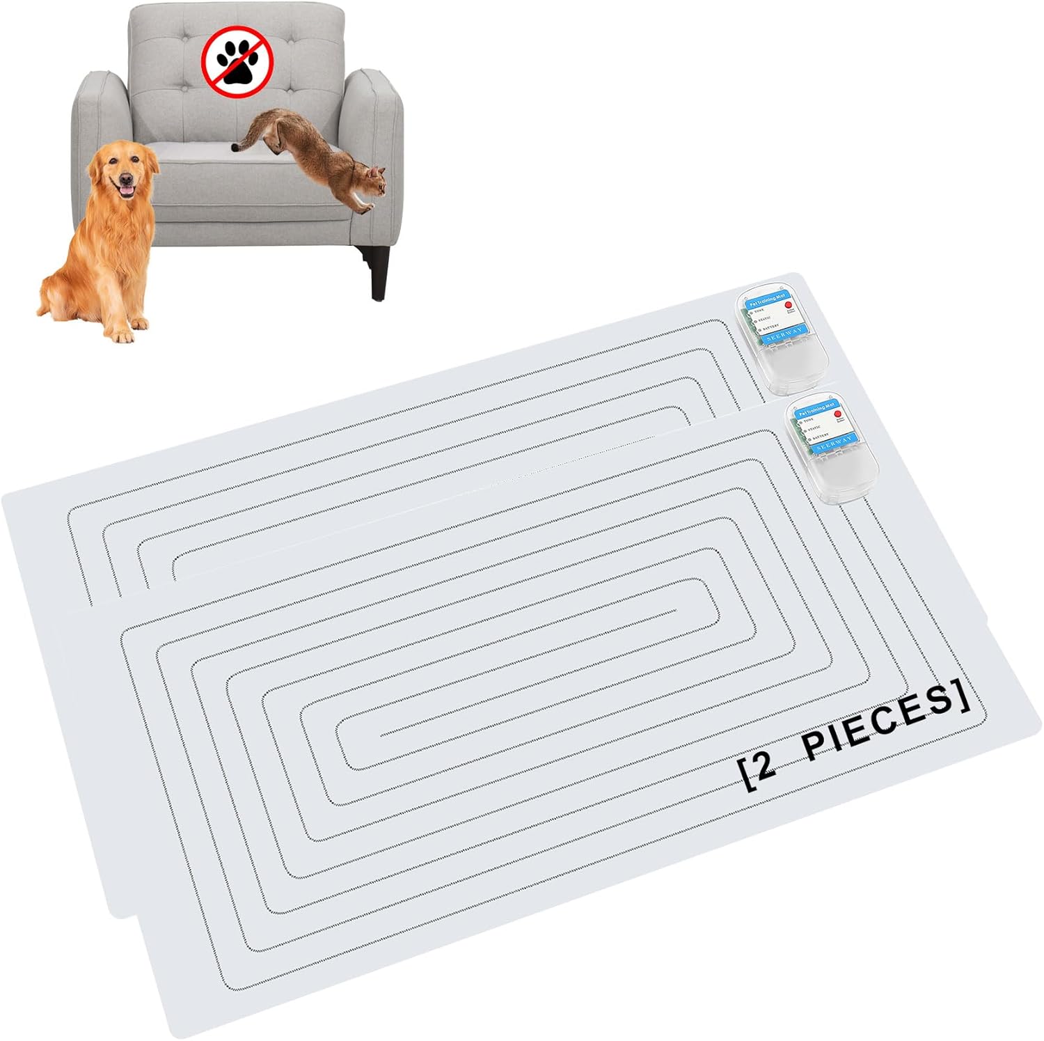 SEERWAY Scat Pet Shock Mat for Dogs and Cats Training Indoors
