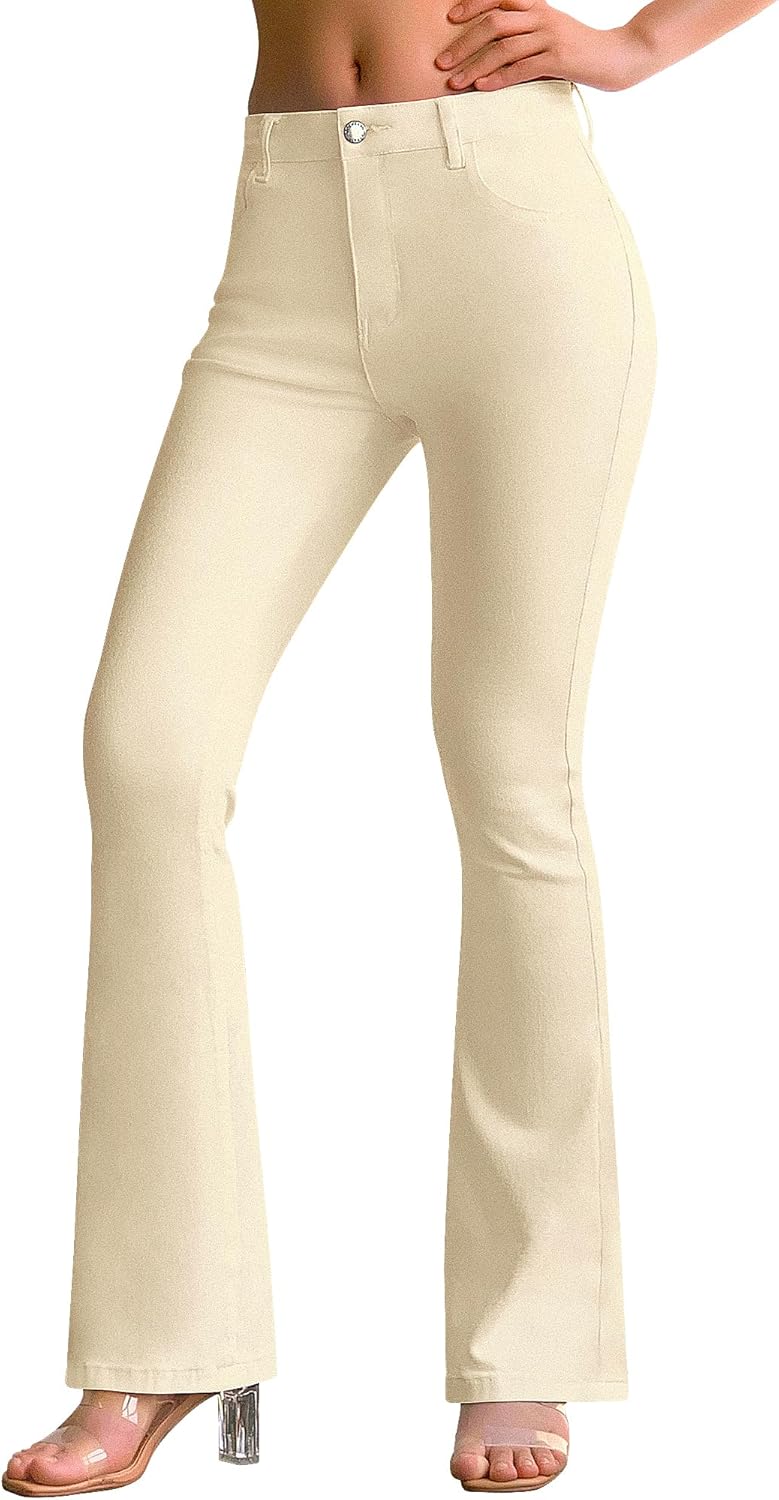 Trendy Stretchy Flare Jeans for Women - Bootcut Denim Pants