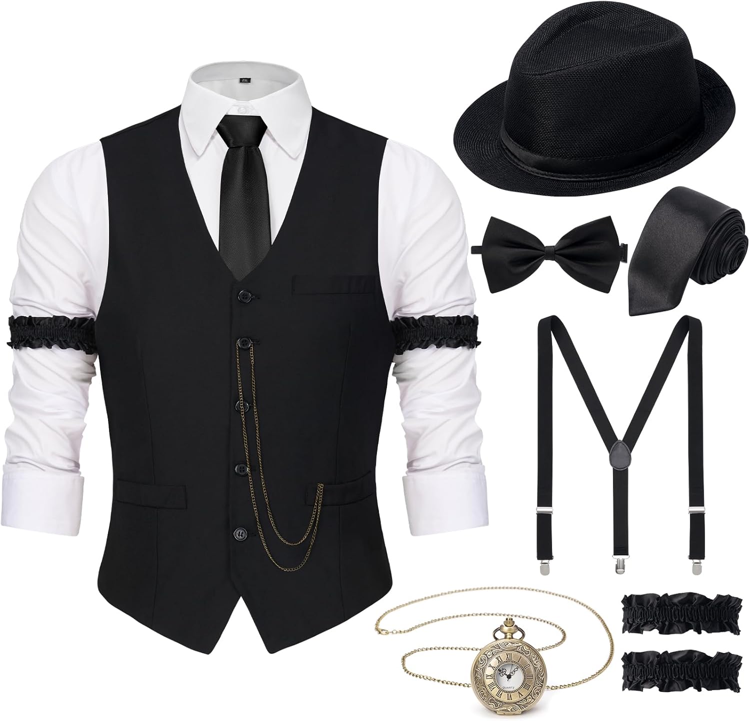 1920s Mens Costume for Gatsby Parties and Themed Events