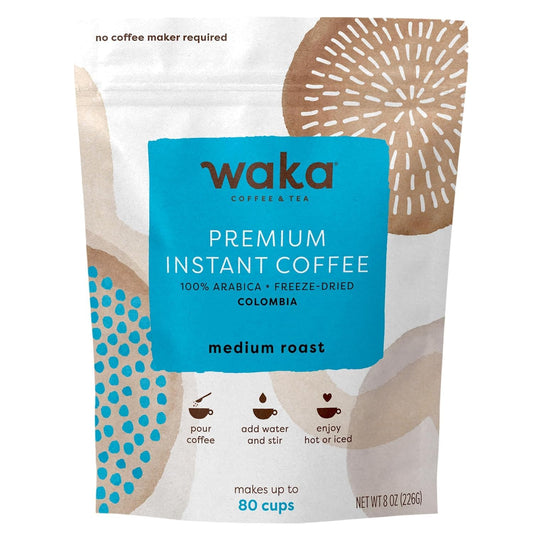 Waka Premium Instant Coffee Pouch for Hot or Iced Coffee