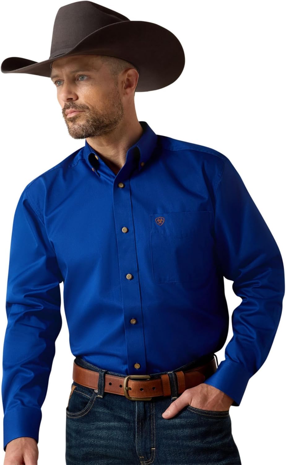 ARIAT Men's Team Logo Twill Classic Fit Shirt for Cowboys