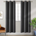 Blackout Curtains for Bedroom - Grommet Thermal Insulated Dark Grey