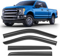Shatterproof Taped-On Window Deflectors for 2017-2025 Ford Super Duty