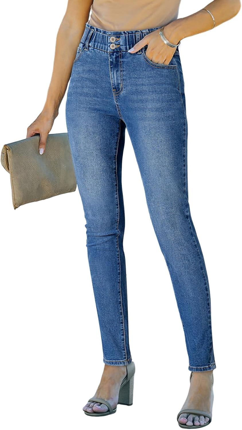 SHEWIN Womens High Waisted Skinny Jeans for Trendy Style