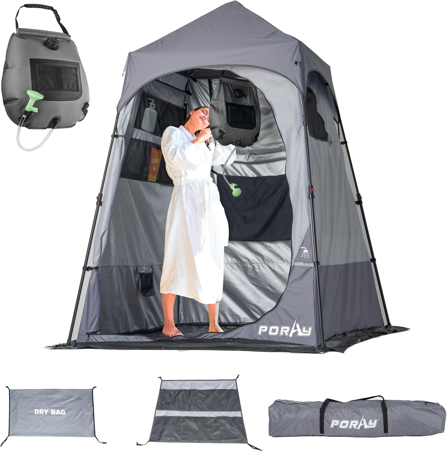 Deluxe Camping Shower Tent with Easy Set Up Privacy Shelter