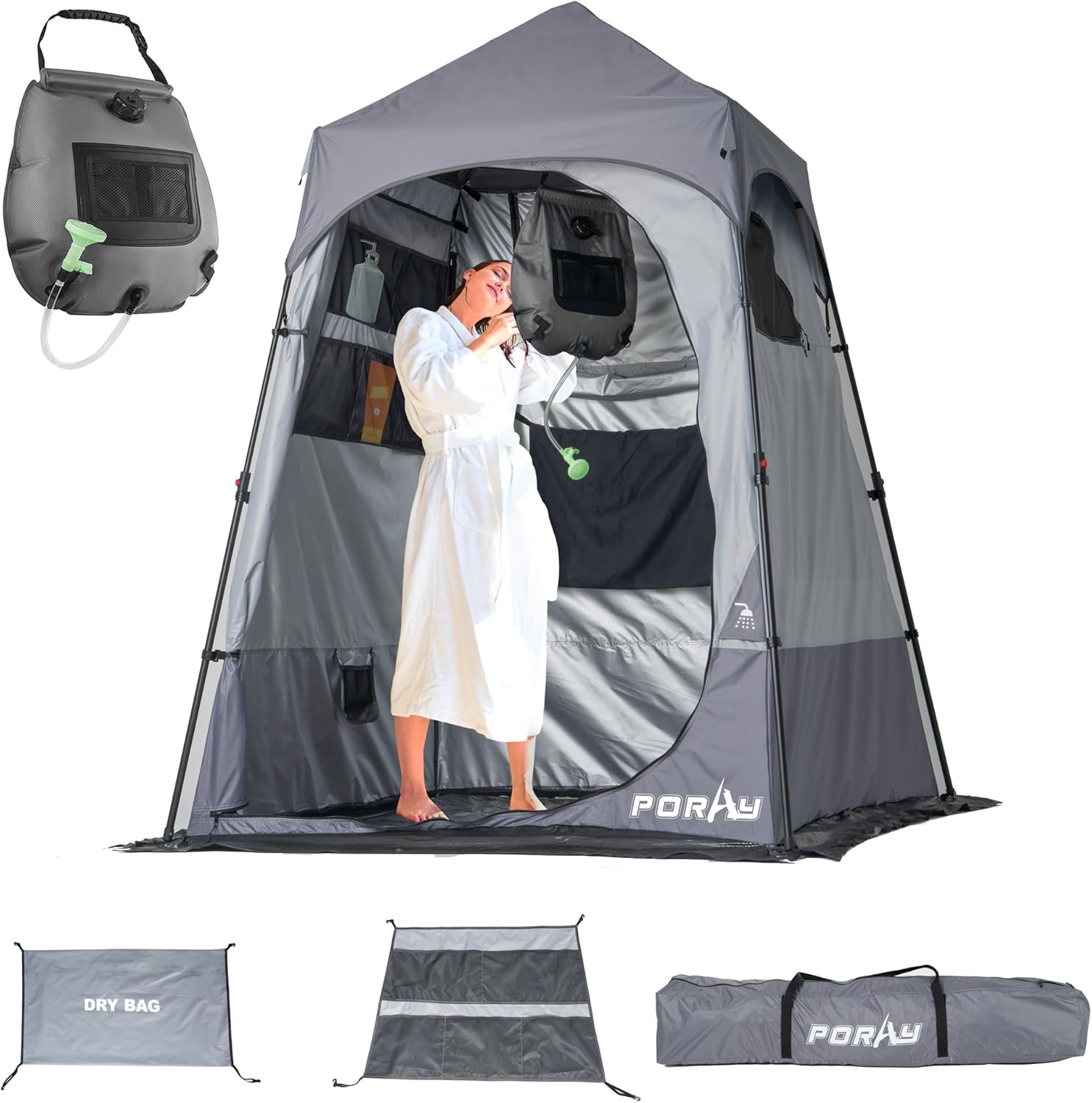 Deluxe Camping Shower Tent with Easy Set Up Privacy Shelter
