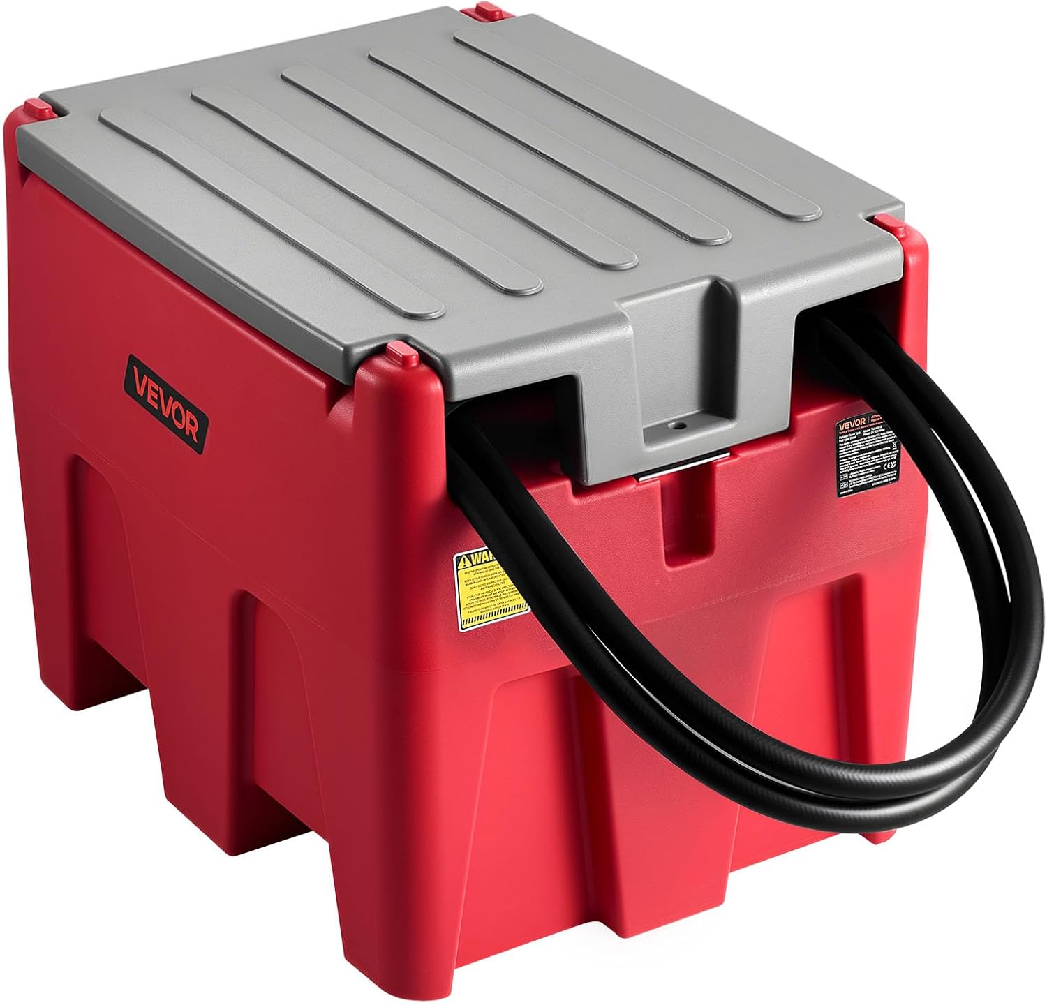 VEVOR Portable Diesel Tank with 58 Gallon Capacity and 10 GPM Flow