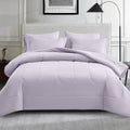 Lavender Comforter Set Queen - 7 Piece Light Purple Bedding