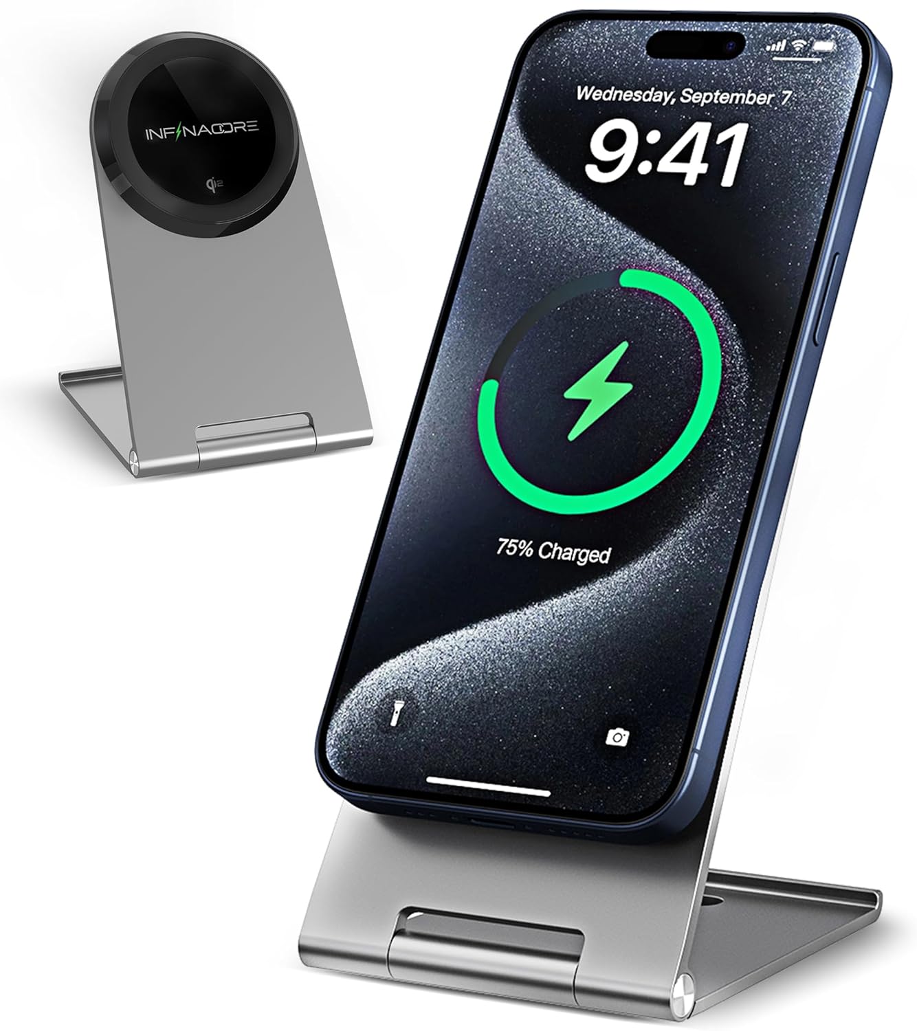 15W Fast Charging Magnetic Stand for Apple - Qi2 Certified
