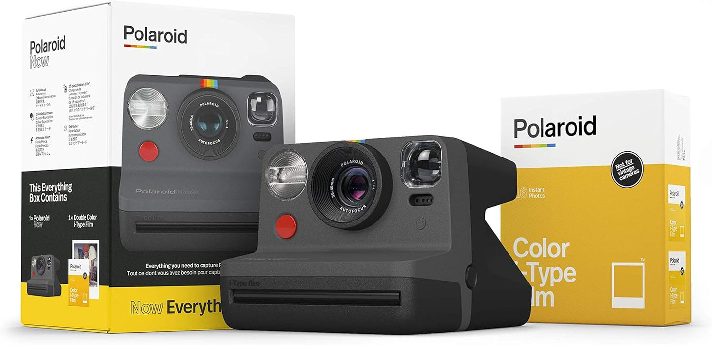 Polaroid Now I-Type Camera Bundle - Instant Memories in Black