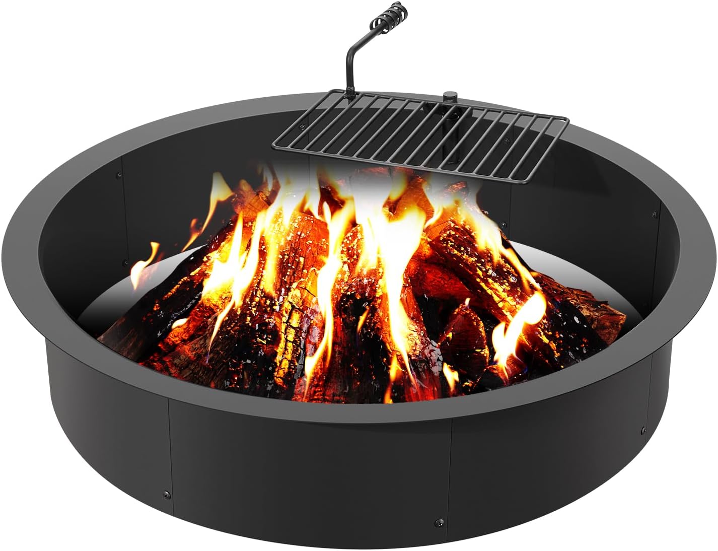 VEVOR Fire Pit Ring Insert for Outdoor Camping and Bonfires