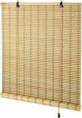 Bamboo Blinds for Interior Windows 56in x 64in - Easy Install Roller