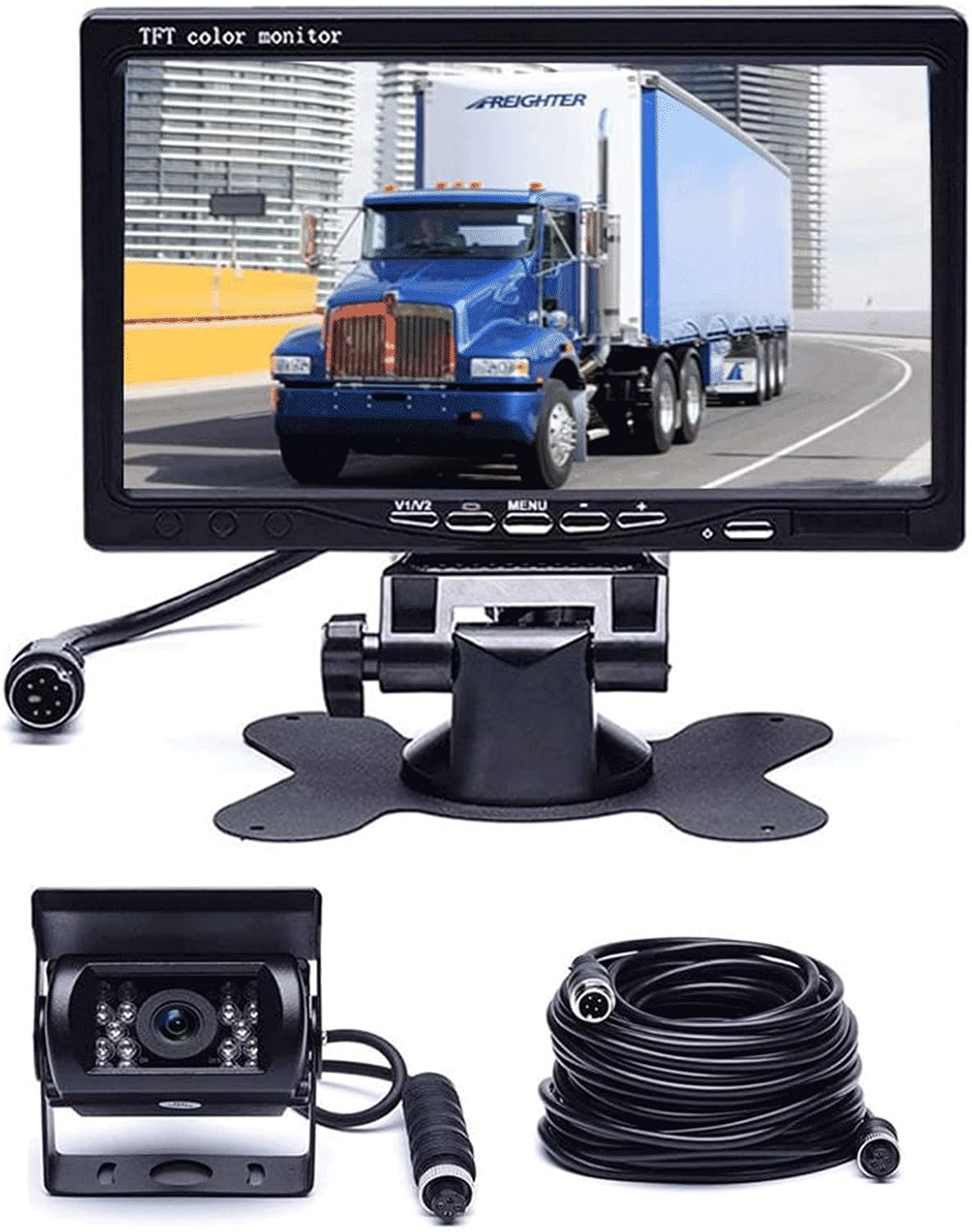 Hikity 7 Inch Backup Camera Monitor Kit for Safe Reversing