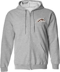 UGP Campus Apparel NCAA Full Zip Hoodie with Iconic Team Logo