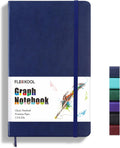 Graph Paper Journal Notebook 5in x 8.25in - Thick 100gsm Graph Paper