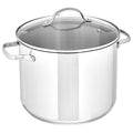 Stainless Steel Stock Pot with Lid, 8 Quart - Even Heating and Durable