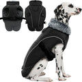 Dog Winter Coat Reflective Jacket with Turtleneck - Warm, Windproof
