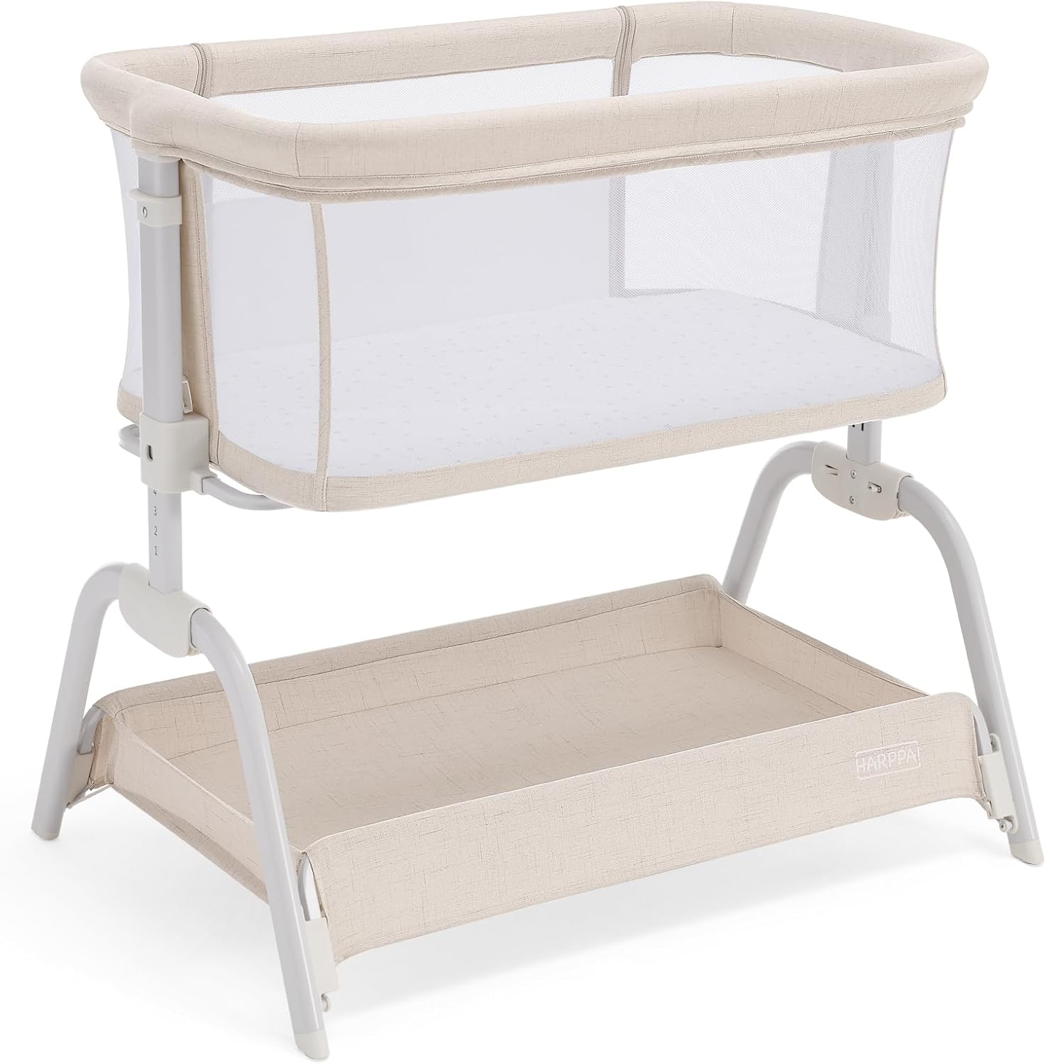 HARPPA Cuddly Bassinet: 2 in 1 Baby Bassinet with Mesh Design