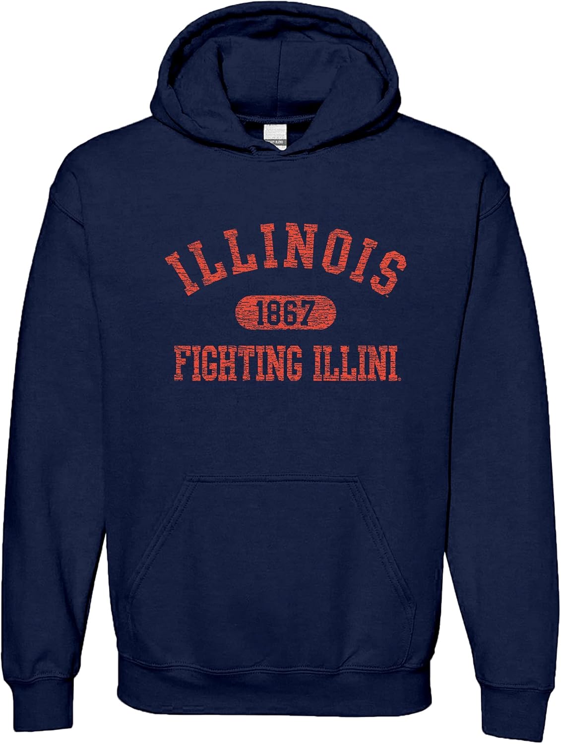 NCAA Officially Licensed College Arch Hoodie for Illinois Fans