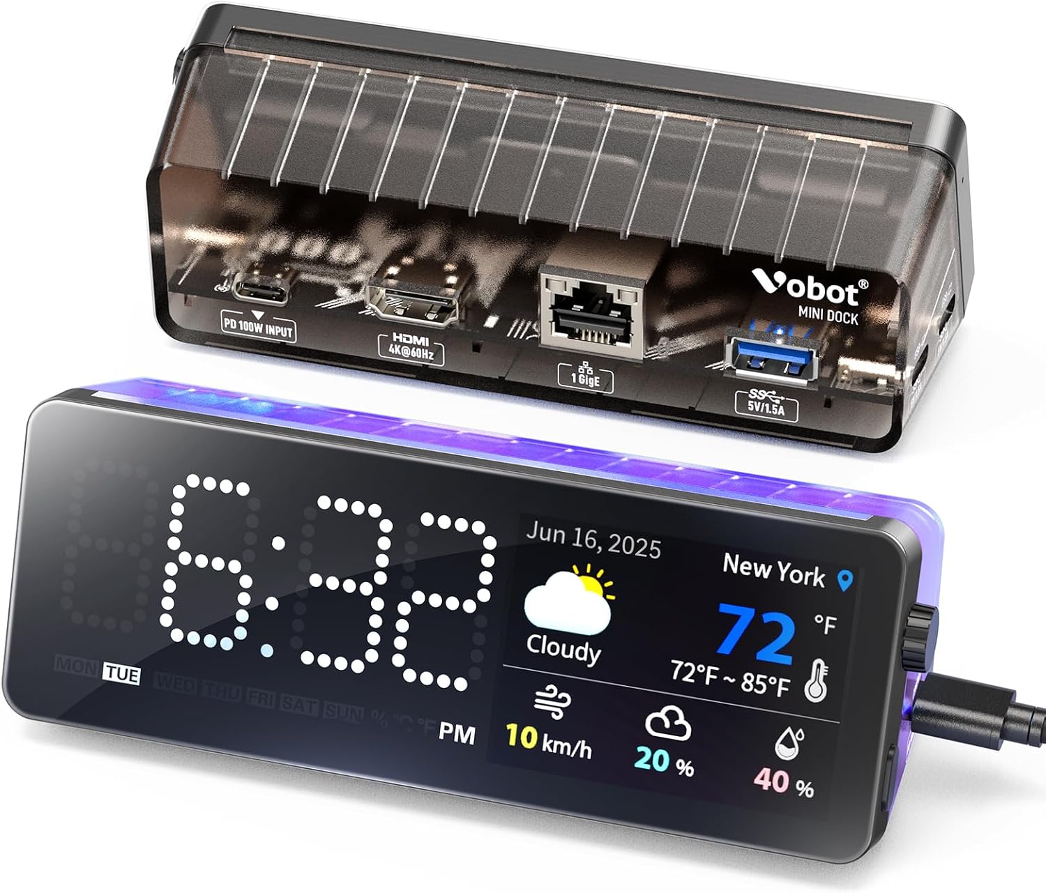 USB C Laptop Docking Station with 4K HDMI and 90W Power Delivery
