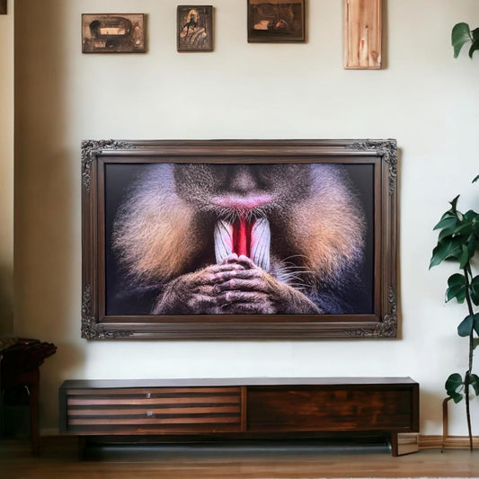 Handmade Dark Walnut TV Frame for 43 Samsung The Frame TV
