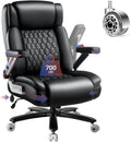 OFIKA 700LBS Large Heavy Duty Office Chair with 5D Flip Arms - Big