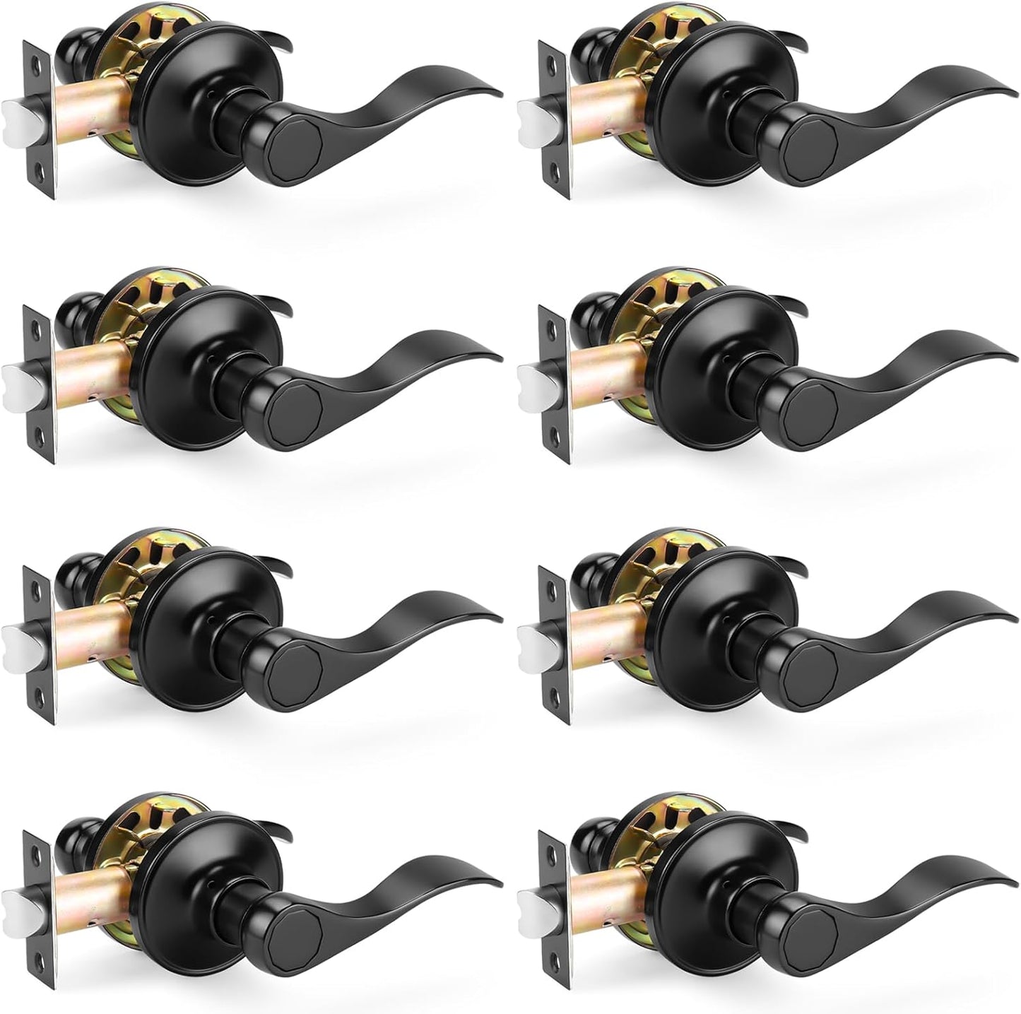 Probrico Passage Door Levers for Closet and Hallway Doors