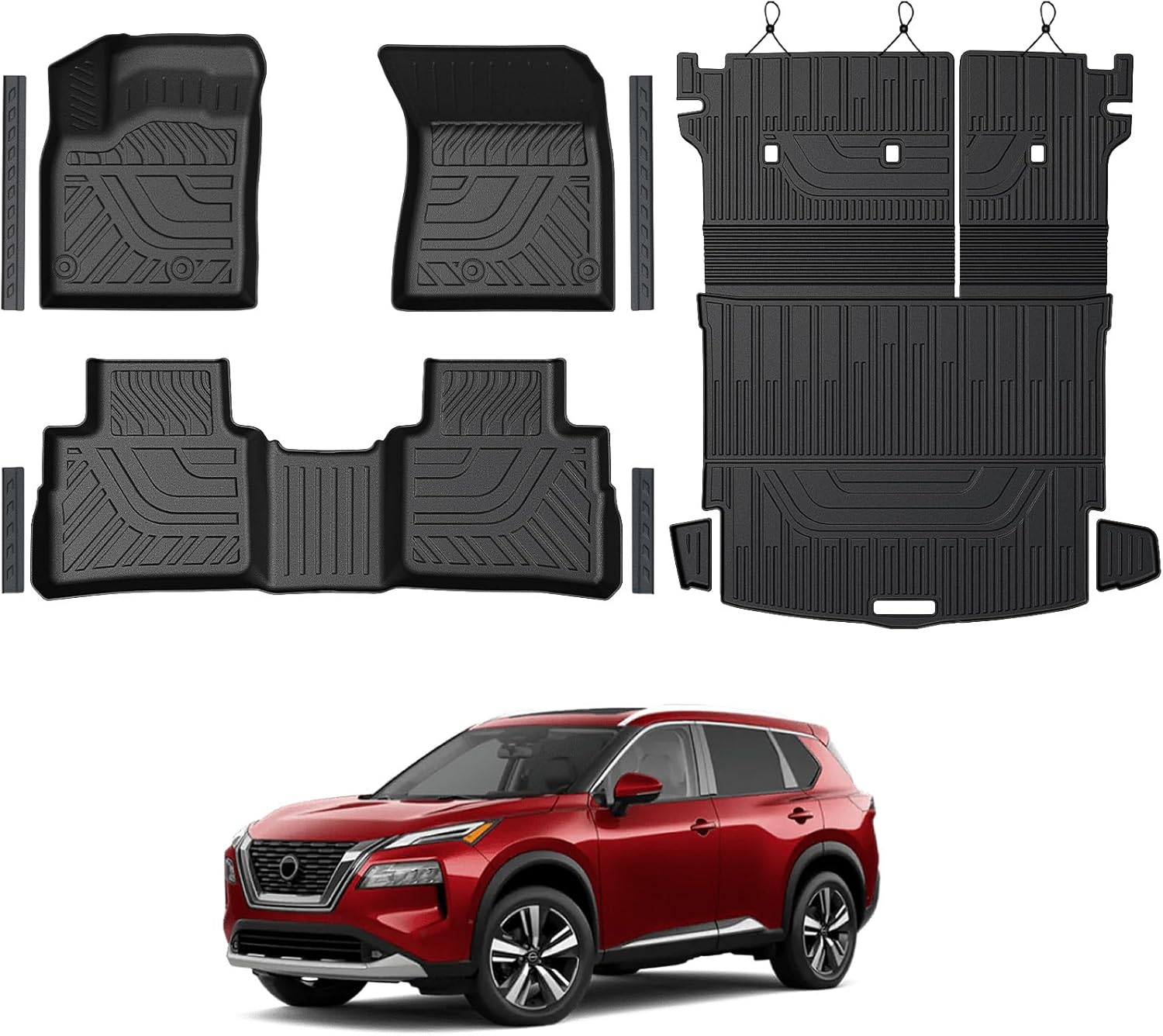 Custom Fit Floor Mats Set for Nissan Rogue 2021-2026 Models