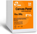 Canvas Boards for Painting 8x10 Inch 54-Pack - Bulk Value Pack