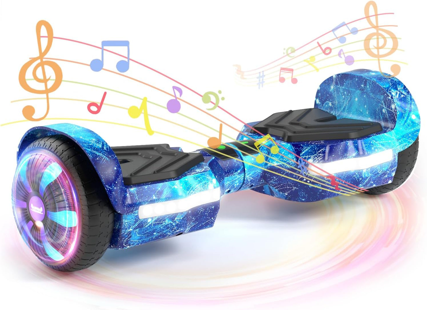 Scooter with Bluetooth Speakers and LED Light-Up Wheels for Fun