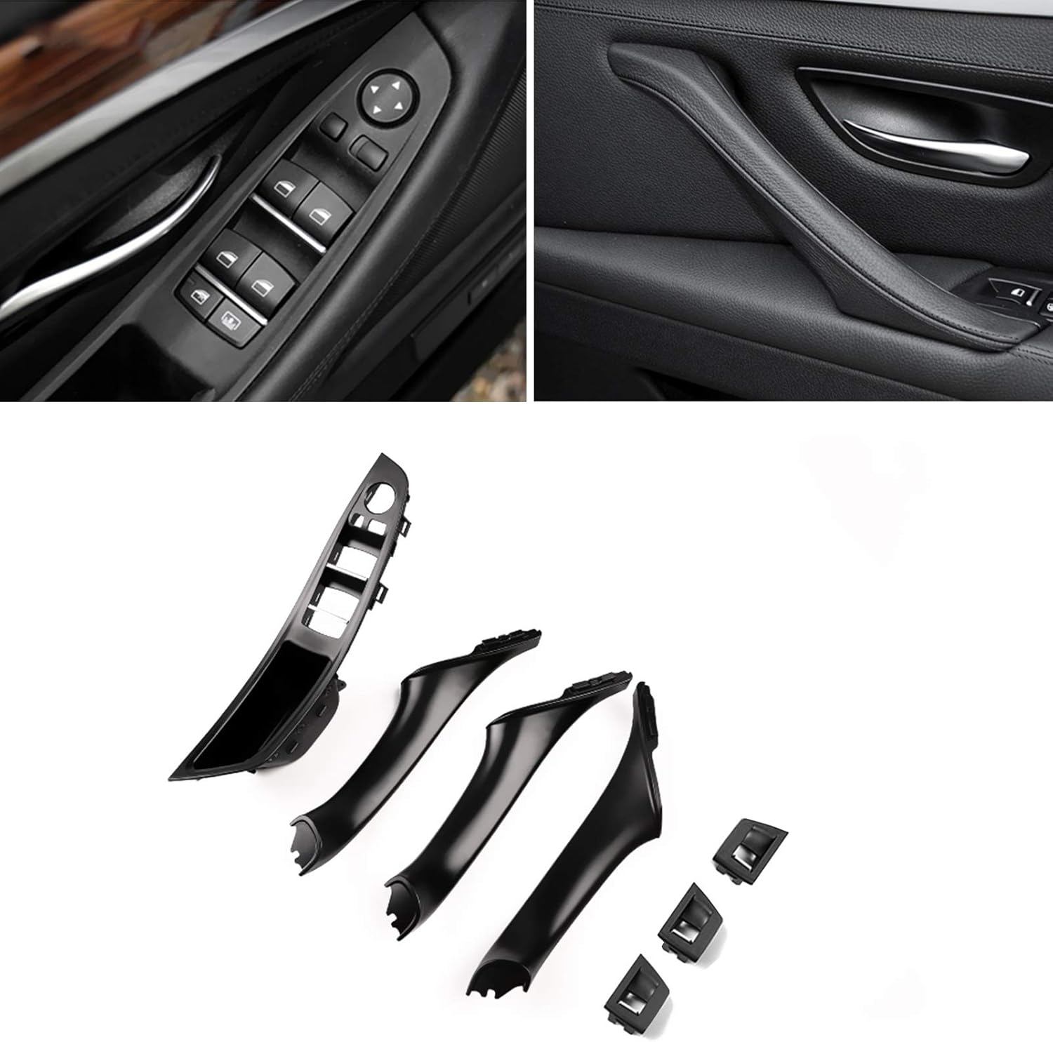 Jaronx 7PCS Door Handle Kit for BMW 5 Series F10/F11 Models