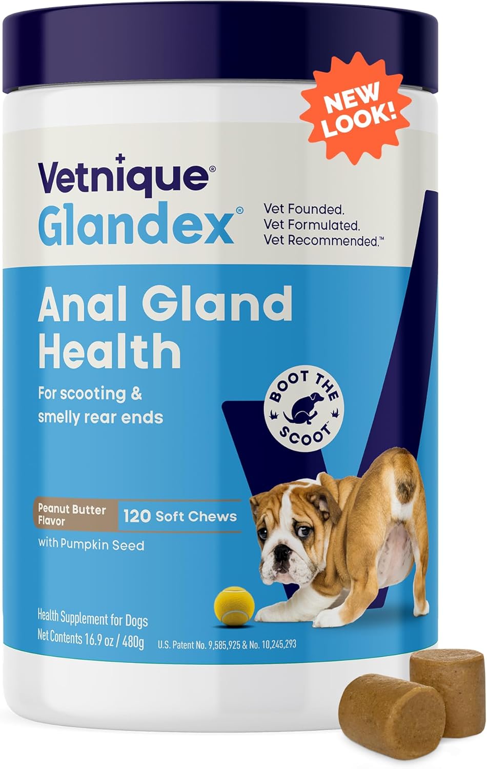 Glandex Anal Gland Soft Chew Treats for Dogs with Pumpkin