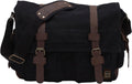 Vintage Military Men Canvas Messenger Bag for 13.3in Laptop - Durable