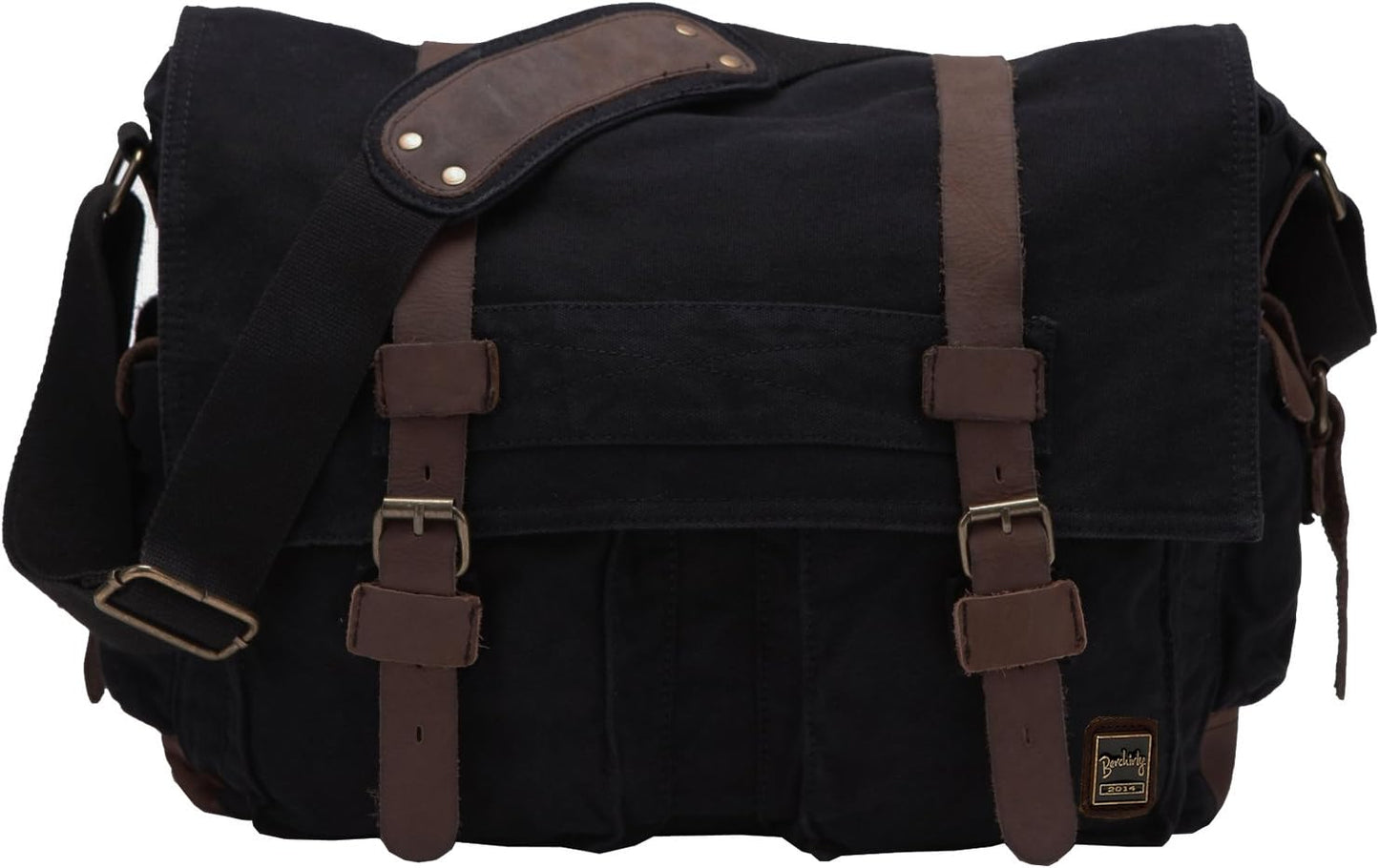 Vintage Military Canvas Messenger Bag for 13.3-17 in Laptop