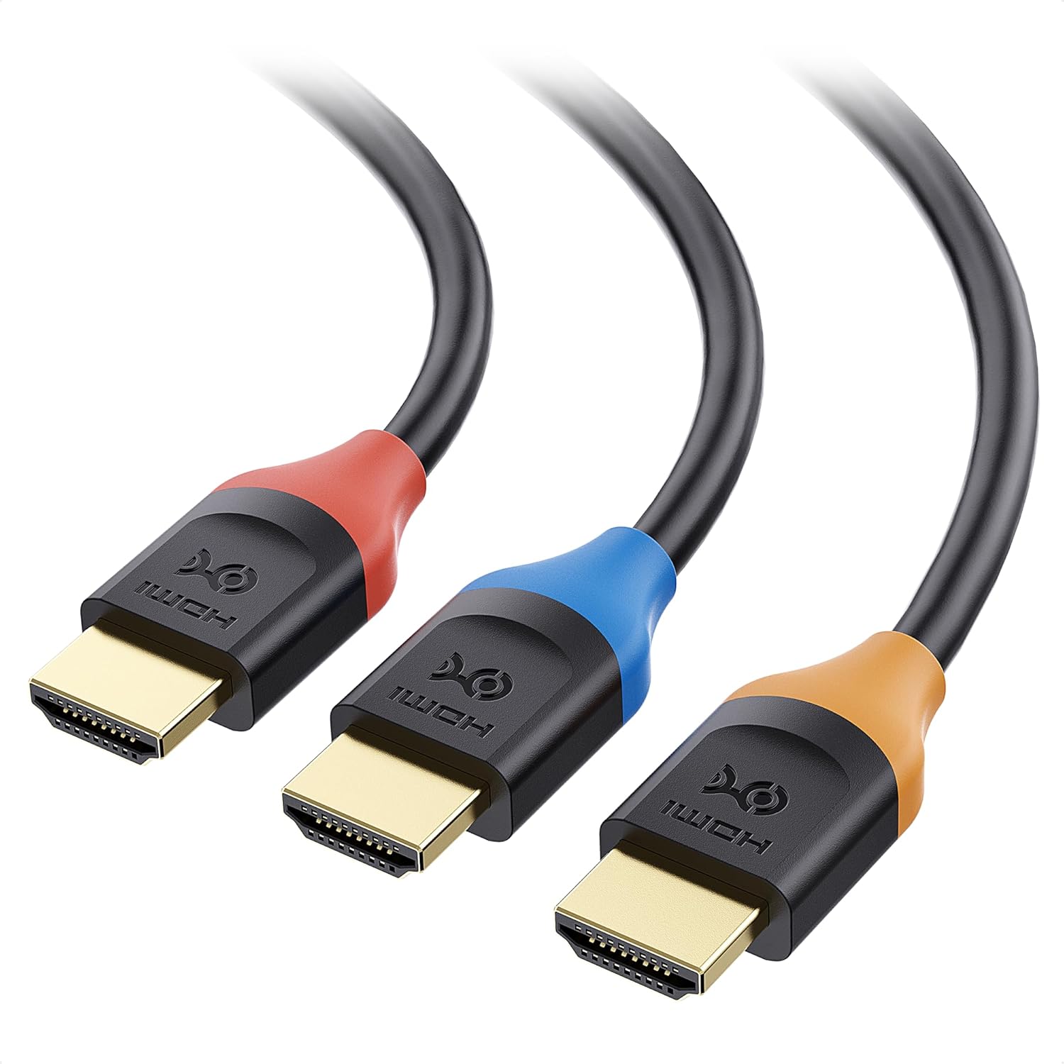 High Speed 10ft HDMI Cables 4K @60Hz, 2K @144Hz