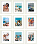 Vittanly 8x10 Picture Frames Set of 9 for Wall or Tabletop