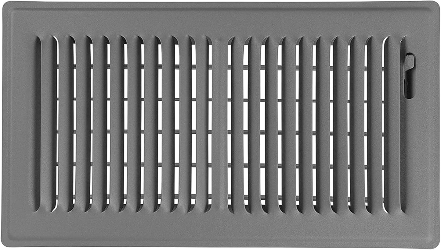 Storm Gray 6x14 Premium Floor Register for Efficient Air Flow