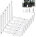 Adjustable Planter Brackets 6 Pack (6 to 12.5 in) - Heavy Duty Window