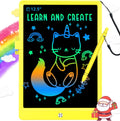 12.5 in Yellow LCD Writing Tablet Doodle Board - Eye-Safe Drawing Pad